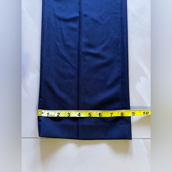 Calvin Klein Wool/Spandex Pants. Blue/ Black Stripes 40X32 Men Pockets - Picture 6 of 16